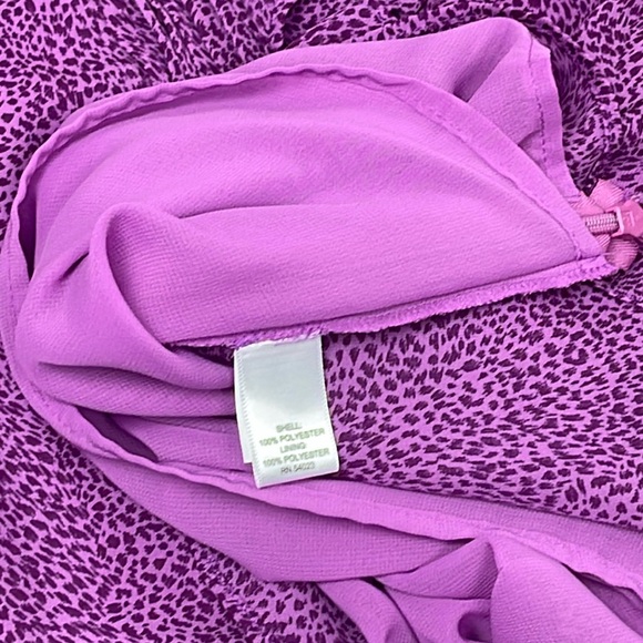 Banana Republic Purple Ruffle Sleeveless Top Ladies Size 6 - Picture 8 of 10